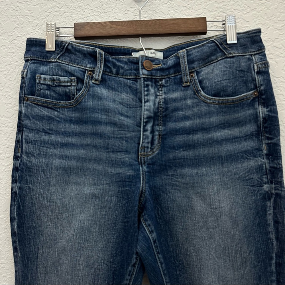 BKE Women’s Blue Cotton Curvy Fit High Rise Skinny Pants Jeans Size 30 - Picture 9 of 10